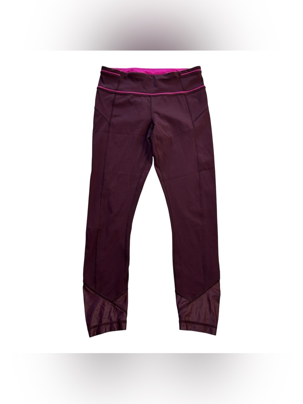 Lululemon Pace Queen Tight 7/8 Leggings Bordeaux Drama Raspberry Pink Women’s 6